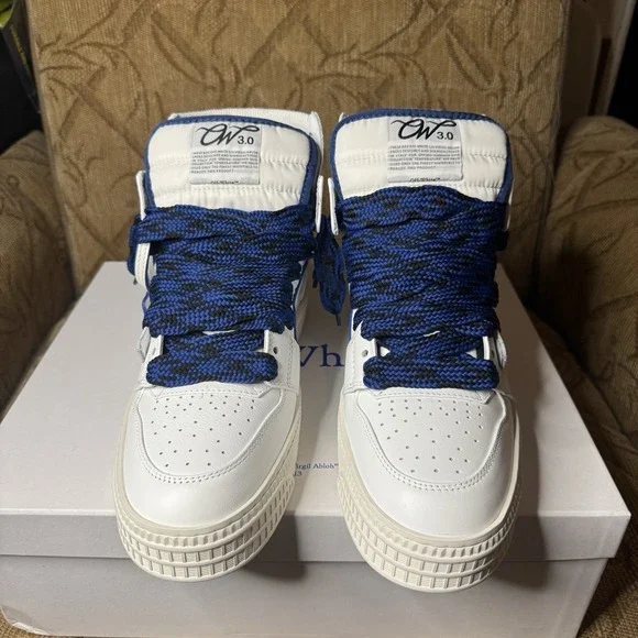 Off-White Men's 3.0 Off Court Sneakers White Navy Blue 9 US / 42 EU $850